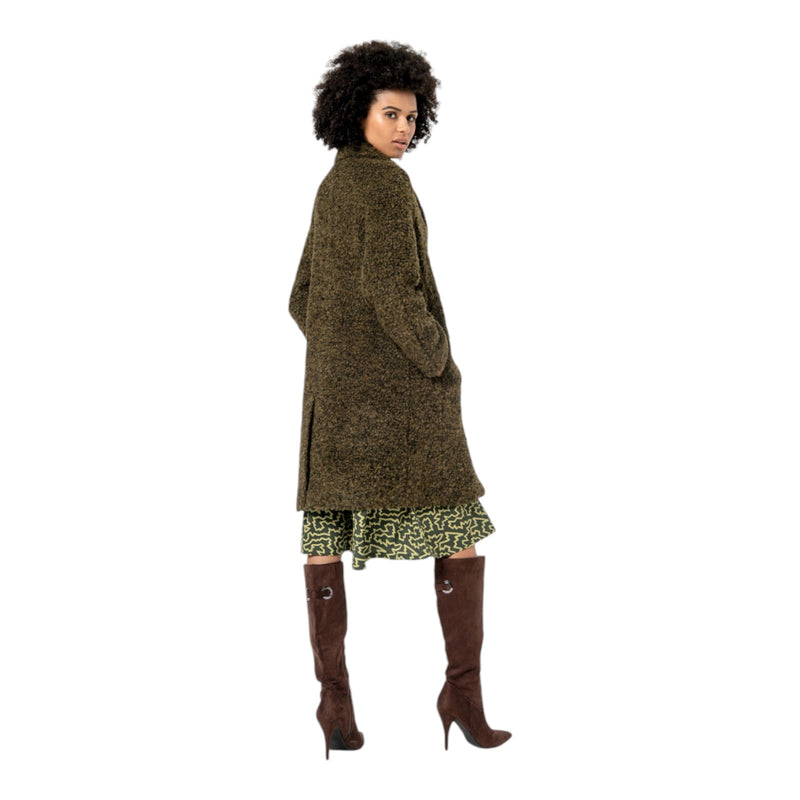 Cappotti Donna Surkana - Cappotto in pelliccia bouclé - Verde