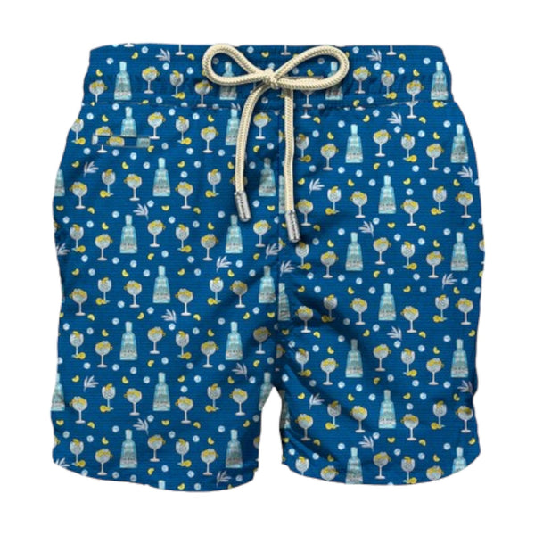 Pantaloncini e calzoncini Uomo Mc2 Saint Barth - Lighting Micro Fantasy Ultralight Swim Short - Azzurro