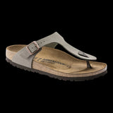 Sandali Unisex Birkenstock - Gizeh Birko-Flor Nubuck - Grigio