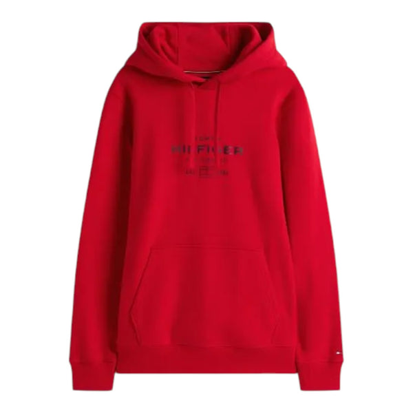 Felpe con cappuccio Uomo Tommy Hilfiger - Oval Graphic Hoodie - Rosso