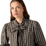 Camicie Donna Levi's - Judice Western Shirt Adelaide Plaid Fall - Marrone