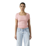 T-shirt Donna Levi's - Essential Sqrd Neck Tee - Rosa