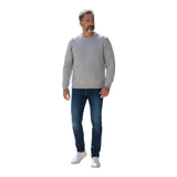 Maglioni Uomo Alpha Studio - Girocollo Ml Losanga Merinos - Beige