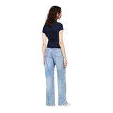 T-shirt Donna Tommy Hilfiger - Tjw Slim Badge Rib Tee - Blu