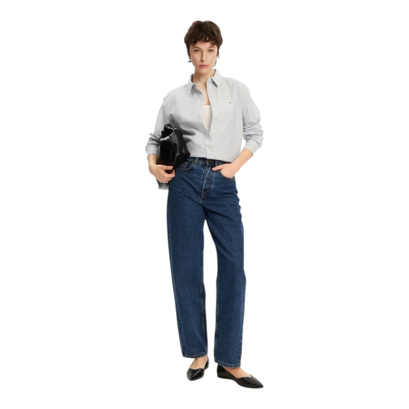 Camicie Donna Tommy Hilfiger - Tjw Rlx Linen Shirt - Blu
