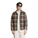 Camicie casual Uomo Impure - Overshirt L/S Padded Comfort Rust Check - Marrone