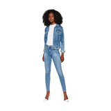 Jeans Donna Liu Jo - B.up Divine H.w. - Celeste