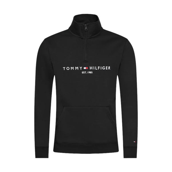 Maglioni Uomo Tommy Hilfiger - Tommy Logo Mockneck - Nero