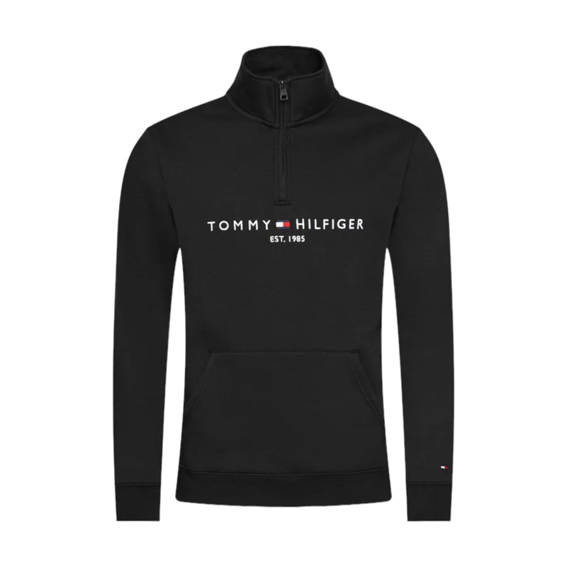 Maglioni Uomo Tommy Hilfiger - Tommy Logo Mockneck - Nero