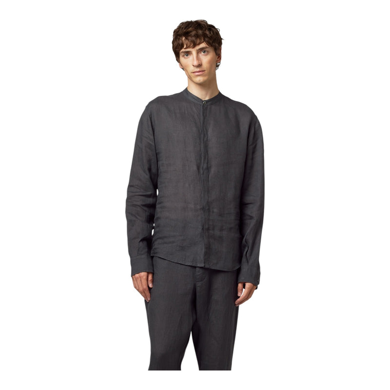 Camicie casual Uomo Alpha Studio - Guru M/L Lino Navetta - Grigio
