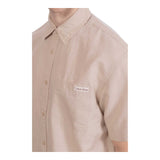 Camicie casual Uomo Calvin Klein - Linen Cotton S/S Shirt - Beige
