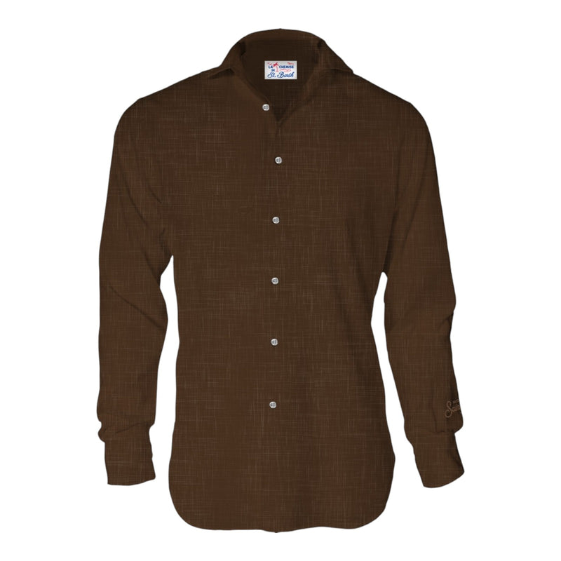 Camicie casual Uomo Mc2 Saint Barth - Pamplona	Classic Shirt - Marrone