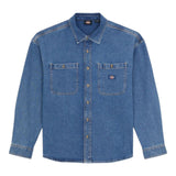 Camicie casual Uomo Dickies - Houston Ls Shirt - Blu