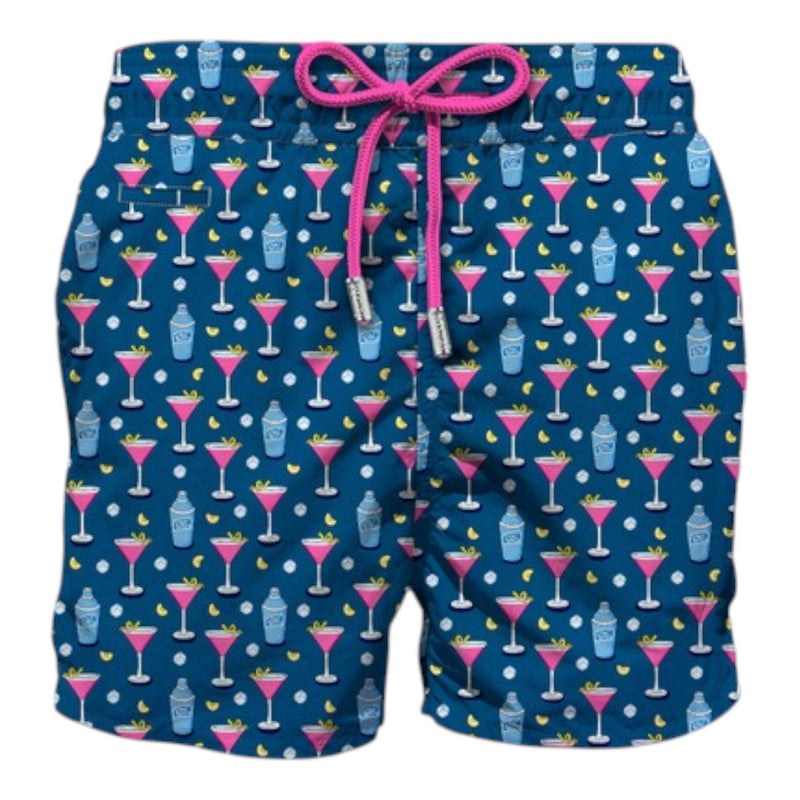 Pantaloncini e calzoncini Uomo Mc2 Saint Barth - Lighting Micro Fantasy Ultralight Swim Short - Avio