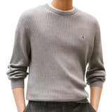 Maglie a manica lunga Uomo Tommy Hilfiger - Pima Ctn Cash Structure Crew - Grigio