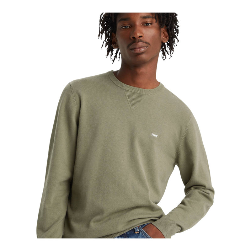 Maglie a manica lunga Uomo Levi's - Lightweight Hm Sweater Meteorite - Verde