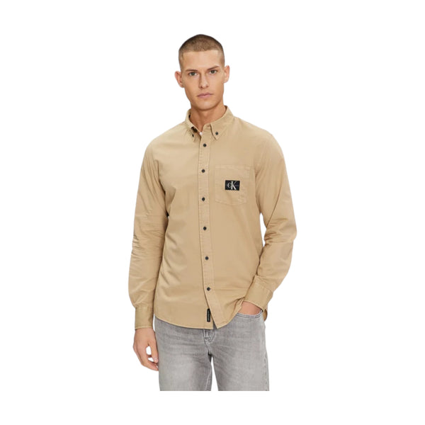 Camicie casual Uomo Calvin Klein - Regular Shirt - Beige