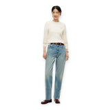 Maglioni Donna Tommy Hilfiger - Cotton Cable Fine Gg C-Nk Swt - Bianco