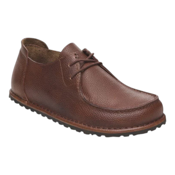 Mocassini Uomo Birkenstock - Utti Lace N roast, Natural Leather - Marrone