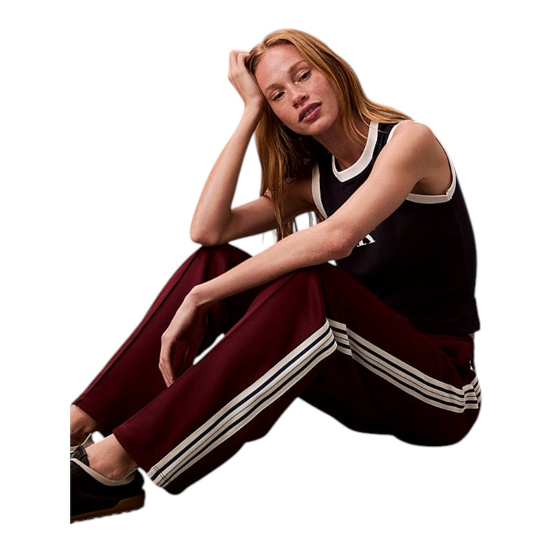 Pantaloni Donna Calvin Klein - Hgh Shn Frnch Trry T - Bordeaux