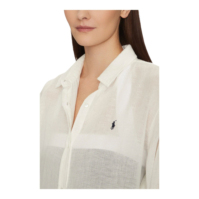 Camicie Donna Polo Ralph Lauren - Maxi Boyfriend Shirt - Bianco
