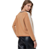 Maglioni Donna Surkana - Maglione con colletto Redodno e contrasti - Avorio