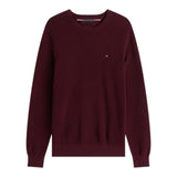 Maglie a manica lunga Uomo Tommy Hilfiger - Essential Structure Crew Neck - Bordeaux