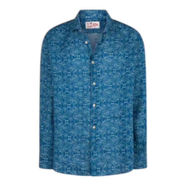 Camicie casual Uomo Mc2 Saint Barth - Pamplona	Classic Shirt - Indaco