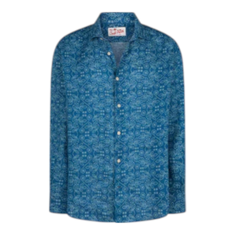 Camicie casual Uomo Mc2 Saint Barth - Pamplona	Classic Shirt - Indaco