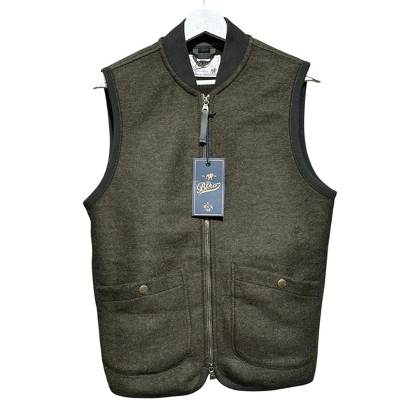 Gilet Uomo Bl'ker - Boiled Wool Vest Wolf - Verde