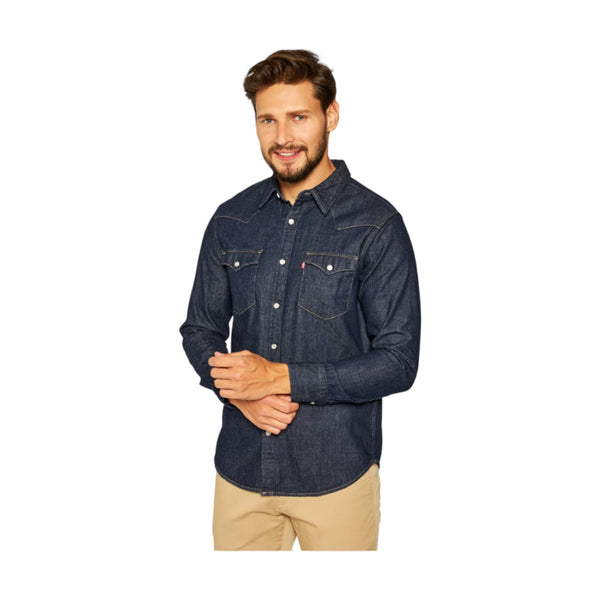 Camicie casual Uomo Levi's - Camicia M/L Barstow Western - Blu