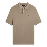 Polo Uomo Tommy Hilfiger - Open Knit Relaxed Fit Polo - Beige