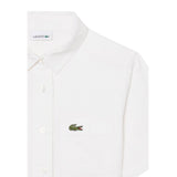 Abiti casual Ragazza Lacoste - Lcg Poplin Pleated Dress - Bianco