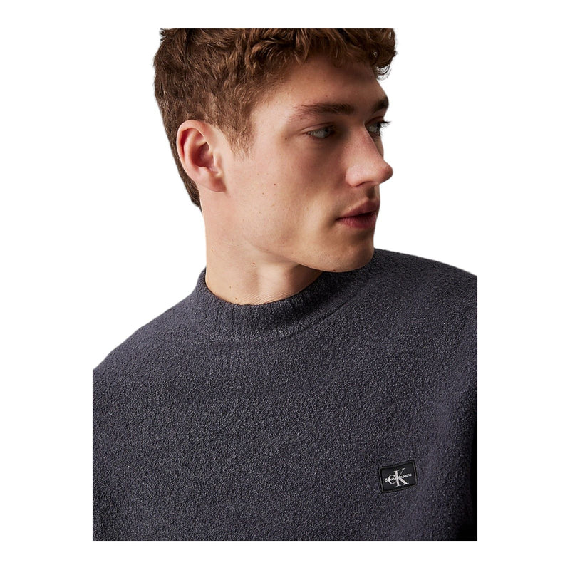 Maglie Uomo Calvin Klein - Boucle Boxy Sweater - Nero