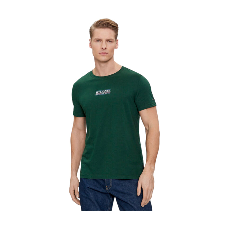 T-shirt Uomo Tommy Hilfiger - Small Hilfiger Tee - Verde