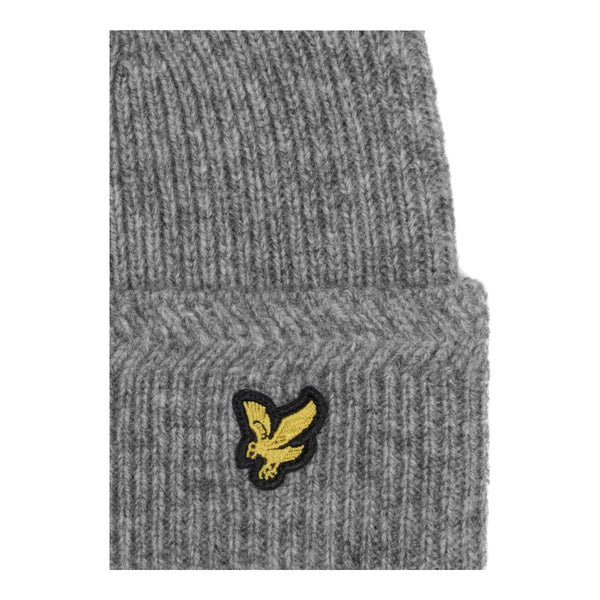 Berretti in maglia Uomo Lyle & Scott - Racked Rib Beanie - Grigio