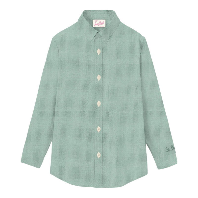 Camicie Donna Mc2 Saint Barth - Meredith Long Sleeve Shirt - Menta