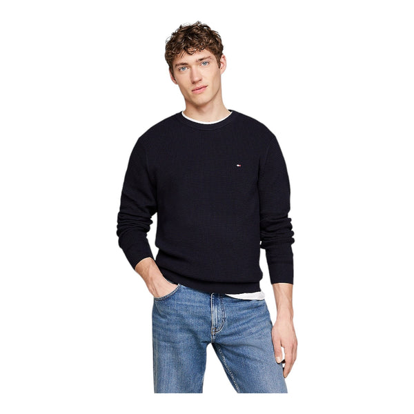 Maglie a manica lunga Uomo Tommy Hilfiger - Refined Structure Crew Nk - Blu