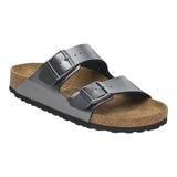 Sandali Unisex Birkenstock - Arizona metallic black, Birko Flor - Nero