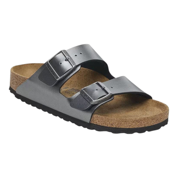 Sandali Unisex Birkenstock - Arizona metallic black, Birko Flor - Nero