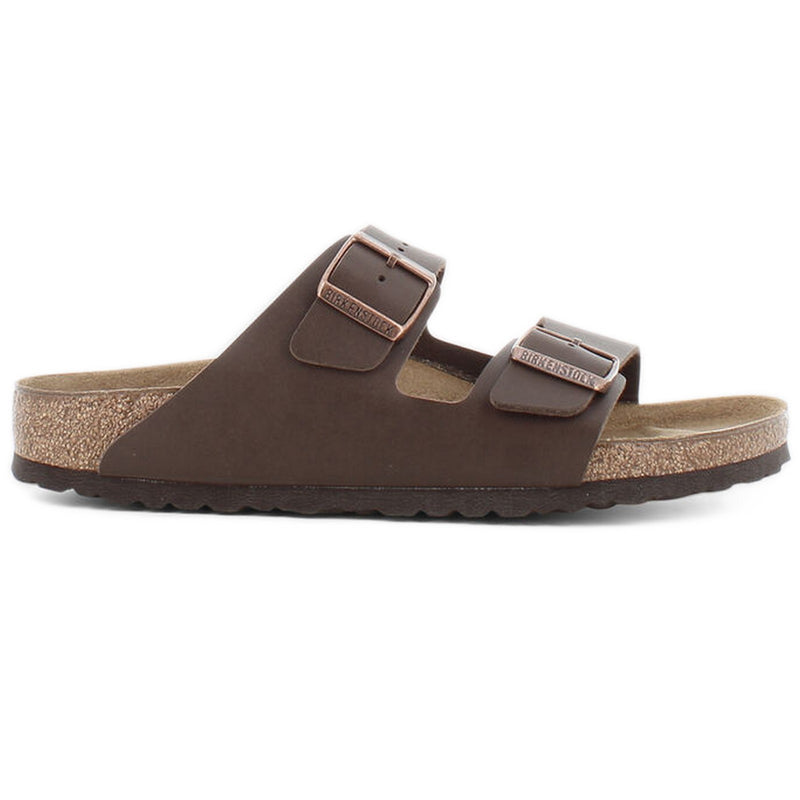 Sandali Unisex Birkenstock - Arizona dark brown, Birko Flor Calz.S - Marrone