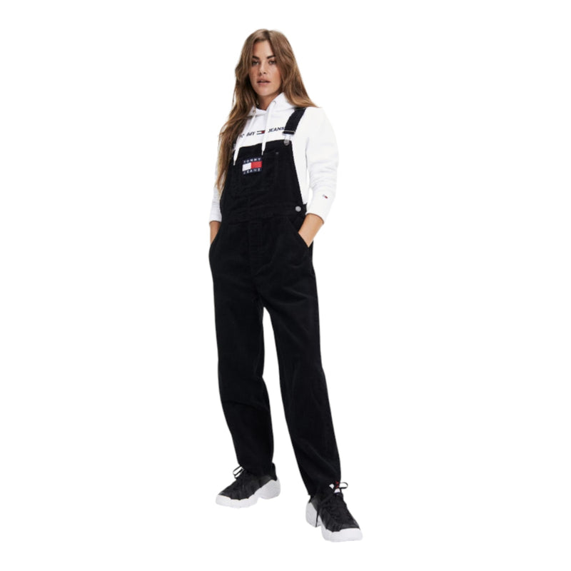 Salopette Donna Tommy Hilfiger - Regular Straight Dungaree - Nero