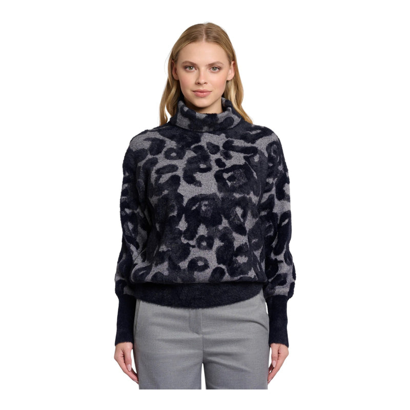 Maglioni Donna RINO & PELLE - Boxy turtleneck sweater - Grigio