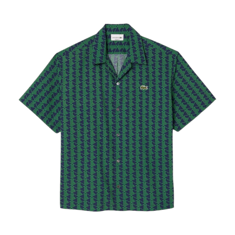 Camicie casual Uomo Lacoste - Camicia M/C - Verde