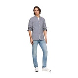 Camicie casual Uomo Tommy Hilfiger - Linen Gingham Sf Shirt - Blu