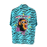 Camicie casual Uomo Mauna Kea - "CRAZY COCCO" SHIRT Animalier bowling - Celeste