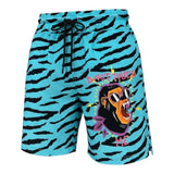 Bermuda Uomo Mauna Kea - "Screaming Monkey" Shorts - Celeste