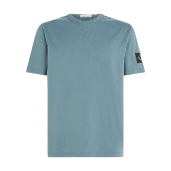 T-shirt Uomo Calvin Klein - Badge Regular Tee - Celeste