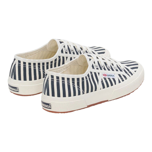 Sneaker Donna Superga - 2740 Stripes Print - Bianco