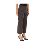 Pantaloni Donna Liu Jo - Pant.flare Filetti H.w. - Marrone